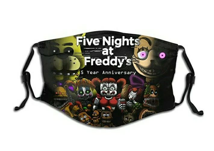 Tietouxiaozi Five Nights  Freddy's Bear Boys and Girls Half Face Cover Reusable - Image 1 of 4