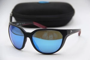 NEW COSTA DEL MAR MAYFLY 06S9110 BLACK POLARIZE AUTHENTIC FRAME SUNGLASSES 58-15 - Picture 1 of 5
