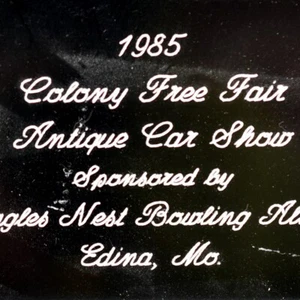 1985 Colony Tree Fair Antique Car Show Eagles Nest Bowling Alley Edina Missouri - Picture 1 of 3