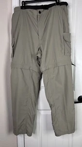 Magellan Sportswear Mens Back Country Pants Nylon Convertible Cargo Khaki 2XL - Picture 1 of 14