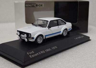 Ford England Escort RS 1800 MKII 1976 Blanco 1:43 Caja Blanca EXTREMADAMENTE RARO (3) Foto 1 de 4