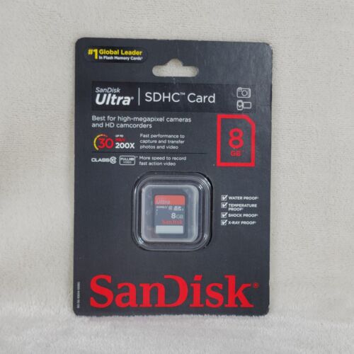 San Disk Ultra 8GB Class 10, 30MB/S, SDHC Card- New