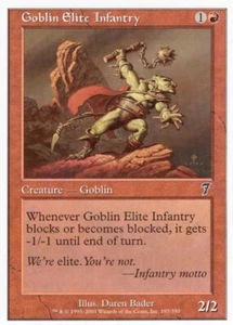 GOBLIN ELITE INFANTRY 187/350 7TH SEVENTH MTG MAGIC MP (yourdeckbuilder) - Bild 1 von 1