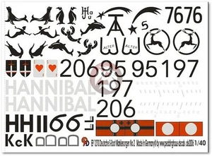 Peddinghaus 1/40 German E-Boat (Schnellboot - S-Boat) Markings WWII No.2 1270 - Picture 1 of 1