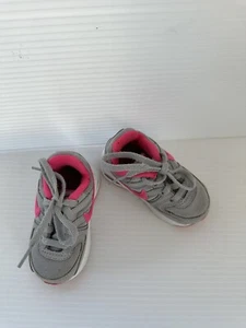 Nike Air Max 90 Mesh Toddler Girl's Sneakers 4C Pink Gray - Picture 1 of 7