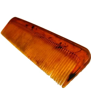 Vintage USA Tortoise Shell Translucent Amber Comb Pro 1125 - Picture 1 of 12