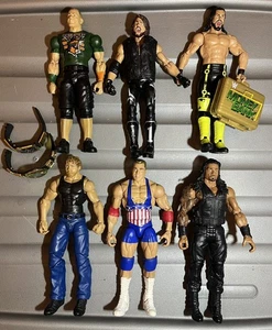 Seth Rollins John Cena AJ Styles Dean Ambrose Kurt Angle Roman Reigns WWE Figure - Bild 1 von 8