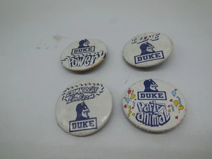 DC4 NCAA Duke University Blue Devils 1987 BUTTON PIN SET  4 - Picture 1 of 5