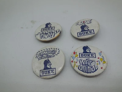 DC4 NCAA Duke University Blue Devils 1987 BUTTON PIN SET  4 - Image 1 of 4