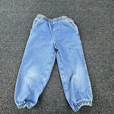 Fisher-Price 青少年蹒跚学步牛仔裤 3T 蓝色浅水洗弹力袖口牛仔布 — 第 1/4 张图片