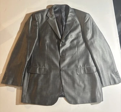 Giorgio Fiorelli  Gray Slim Fit 2Btn Blazer Suit Jacket Sport Coat - Image 1 of 4