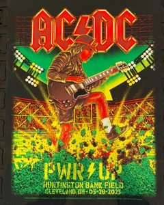 AC/DC Poster Cleveland PWR UP Huntington Bank May 28, 2025 Show Poster - Picture 1 of 1