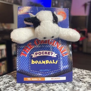 Vintage Milkdud the Cow 1996 Original Pocket Beanpals Kelly Toy NIP RARE ⭐️ VTG - Bild 1 von 2