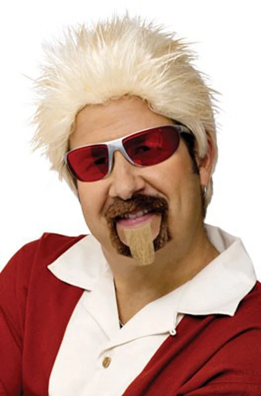 Brand New Guy Fieri Celebrity Chef Costume Wig and Goatee Accessory - Image 1 of 1