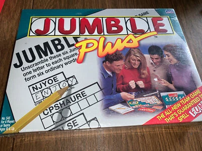 1996 Jumble Plus That Scrambled Word Game For 4 Players Or Teams Ages 10 & Up - Image 1 of 3