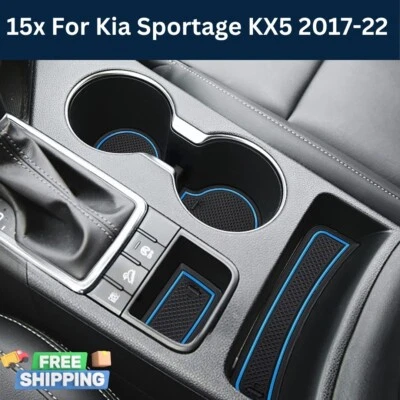 15x Anti-Dust Liners Mats Interior Cup Holder Inserts For Kia Sportage 2017-2022 Foto 1 de 4