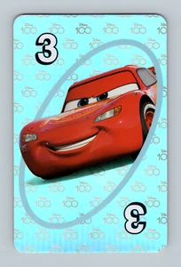 Lighting McQueen 3 Disney 100 Exclusive Special Foil Holographic UNO Card - Picture 1 of 2