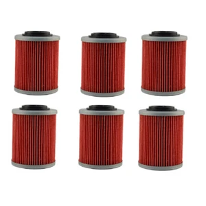 6X Oil Filters For Can-Am OUTLANDER 500 570 650 800R 1000R MAVERICK 800 1000 - Picture 1 of 4