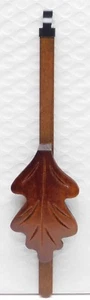 Cuckoo Clock Pendulum 2" Wide Oak Leaf Style NEW Brown German Made 7 1/2" Length - Picture 1 of 2