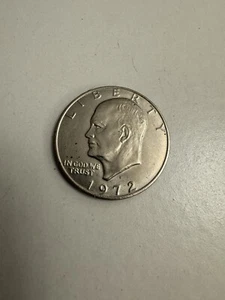 1972 One Dollar Liberty Eisenhower Coin No Mint Mark United States of America - Picture 1 of 5
