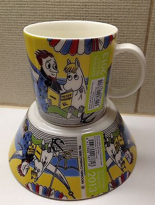 Moomin Mug And Bowl Snorkmaiden And Poet / Niiskuneiti Ja Runoilija 2013 *NEW • 109€