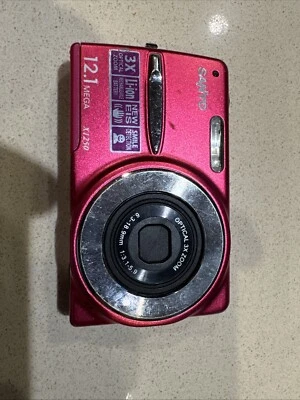 Pink Sanyo VPC-X1250 12.1MP Digital Camera FOR PARTS W/ Battery UNTESTED - Image 1 of 4