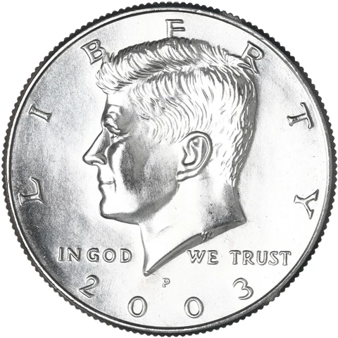 2003 P Kennedy Half Dollar CN-Clad Gem BU US Coin Cover