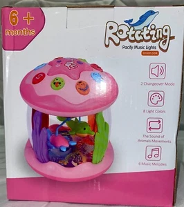 Rotating Pacify Music Lights, Ocean park, Baby girl 6months+, NEW! - Picture 1 of 4