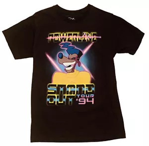 Camiseta Powerline Stand Out Disney Tour 94 Goofy Película Concierto Negra Talla Pequeña - Imagen 1 de 2
