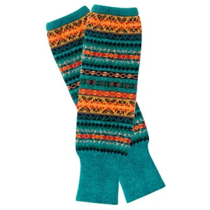 Wrapables Women's Bohemian Winter Warm Long Leg Warmers, Knee High Boot Socks - Picture 1 of 16