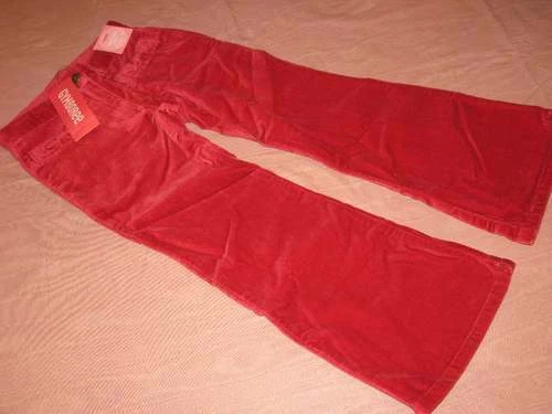 Pantalones Gymboree Glamour Kitty '07 Rojo Pana Talla 5 Ajustados Nuevos con Etiquetas Foto 1 de 1