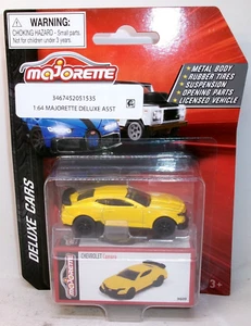 2022 MAJORETTE 1:64 DELUXE CARS 9609 YELLOW 2021 CHEVROLET CAMARO SS - Picture 1 of 9