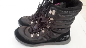 The North Face Women’s 8 Fine Alpine Boots Black Faux Fur Lined Primaloft Pre-ow - Picture 1 of 11