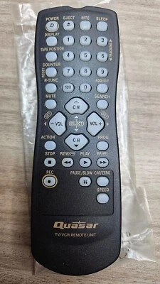 Genuine Quasar LSSQ0283 TV VCR Remote Control T20 - Image 1 of 2