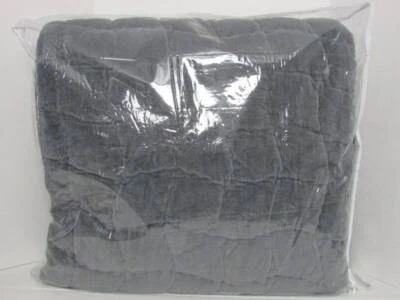 Pottery Barn Cozy Cloud Handcrafted Quilt, Full Queen Steel Blue Color New - Image 1 of 4