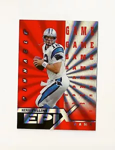 1997 Pinnacle Epix #E6 Kerry Collins JUEGO Carolina Panthers Penn State PSU - Imagen 1 de 2
