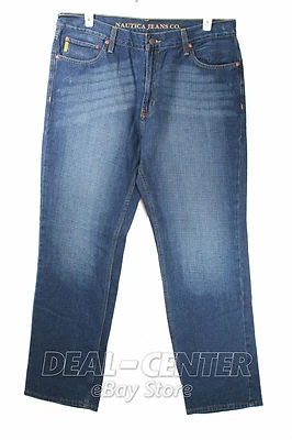 New Men's Nautica Jeans Pants Regular Fit Blue denim 30 x 32 38 x 32 - Image 1 of 2