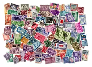 American Briefmarken Selten Postal Post Sammler Briefmarken Un-Sorted 100-400 - Picture 1 of 9