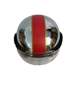 ROYAL ENFIELD CHROME RED OPEN FACE HELMEt. - Bild 1 von 7