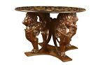 Table base in bronze with four lions. Based on models derived from Rome