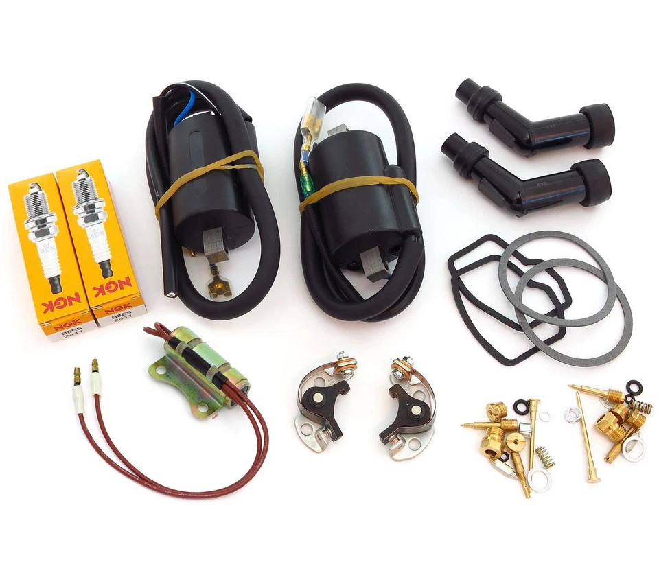 Kit de afinación de lujo Honda CB450 CL450 1972-1974 puntos condensadores bobinas kits de carburadores Foto 1 de 1