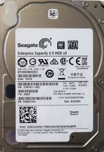 Seagate ST2000NX0253 1FM101-002 SN02 (S460) SUZHSG China 2TB 2.5" Sata 05/2016 - Picture 1 of 1