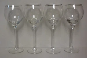 Lenox SOLITAIRE PLATINUM (DIMENSION SHAPE) Water Goblets SET OF FOUR More Here - Picture 1 of 2