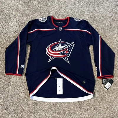 NEW Adidas Climalite Columbus Blue Jackets 2023-24 Authentic Jersey Mens Sz 54 - Image 1 of 4