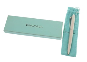 [Exc+5 in Box&Storage] TIFFANY＆Co. Streamerica Silver 925 Twisted Ballpoint Pen - Picture 1 of 6