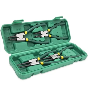 4PCS Snap Ring Pliers Set,Circlip Plier 7 Inch C Clip Pliers for Snap Ring Re... - Foto 1 di 7