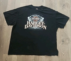 Harley Davidson 2 Sided Roma Italy Herren T-Shirt 2XL Schwarz - Bild 1 von 5