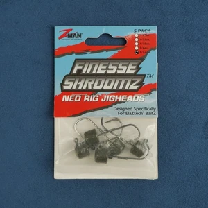 Z-Man FJH15-01PK5 Finesse Shroomz Hooks 1/5oz 5 Pack Green Pumpkin - Fishing - Picture 1 of 7