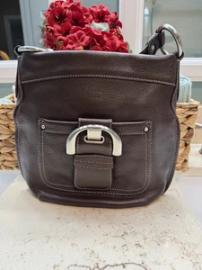 Bolso Bandolera B Makowsky Marrón Cuero Suave A73885 Usado - Imagen 1 de 15