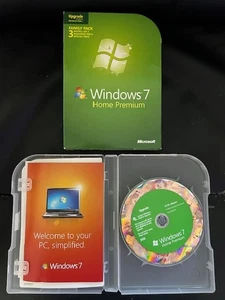 Microsoft Windows 7 Home Premium Retail (Upgrade) Family Pack inc Product Key - Picture 1 of 1